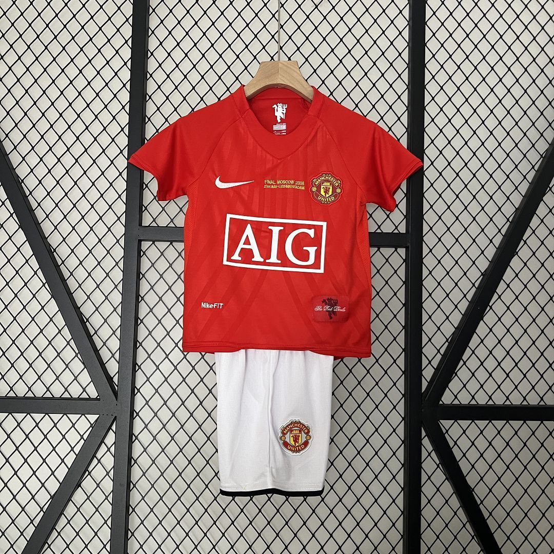 Kit Niños Manchester United 07/08 Local