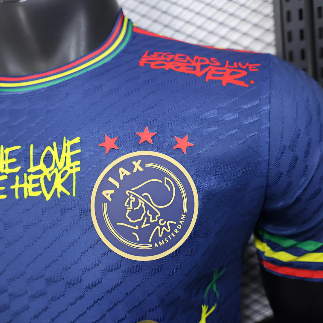 Camiseta Ajax 22/23 Edición Especial Bob Marley Azul