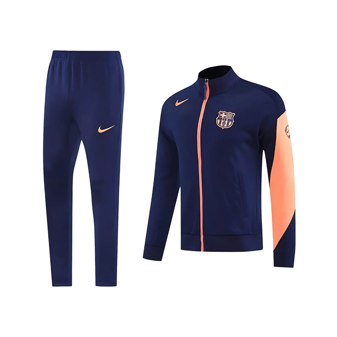 Kit Chaqueta Full Zipper Azul Marino - FC Barcelona 25/26