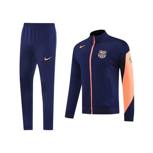 Kit Chaqueta Full Zipper Azul Marino - FC Barcelona 25/26
