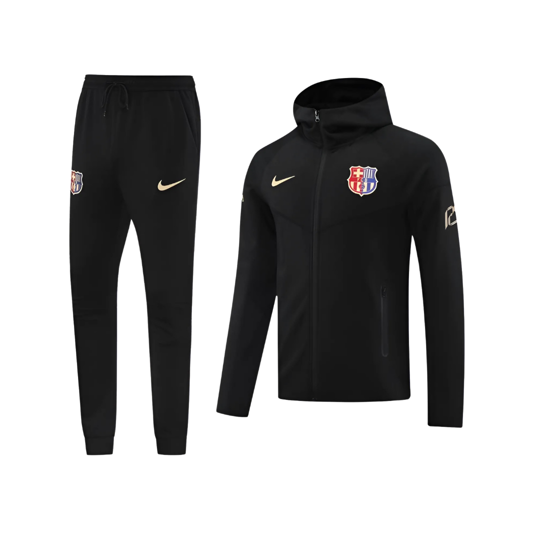 Kit de Sudadera Full Zipper Black FC Barcelona 24/25