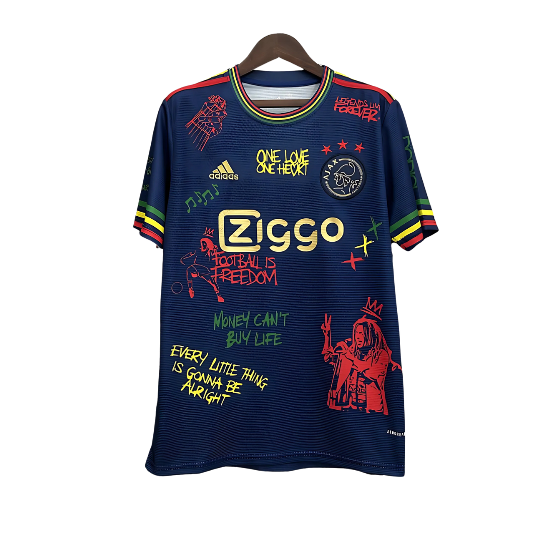 Camiseta Ajax 22/23 Edición Especial Bob Marley Azul