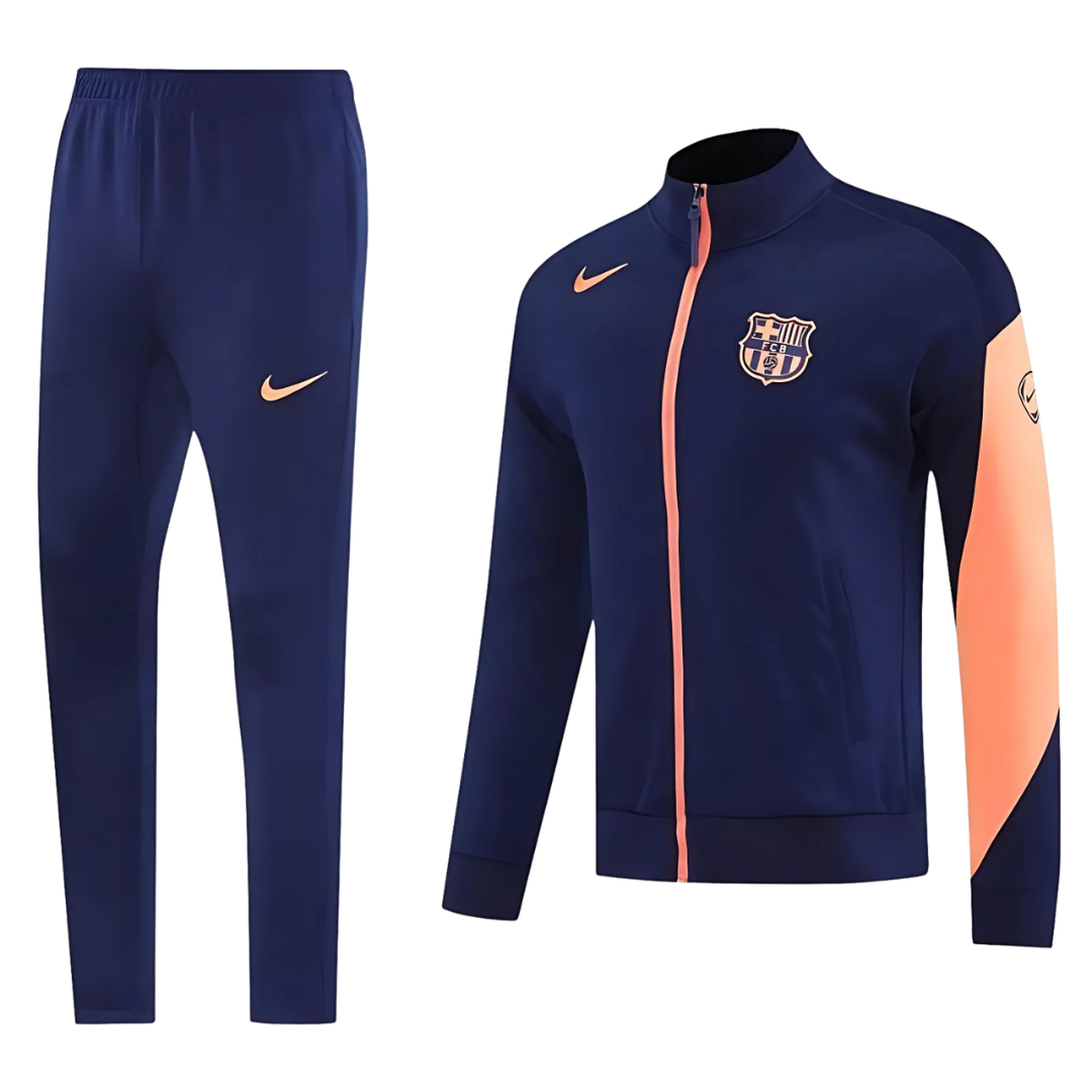 Kit Chaqueta Full Zipper Azul Marino - FC Barcelona 25/26