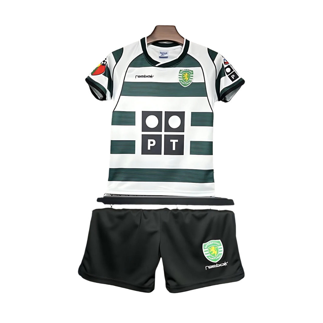 Kit Niños Retro Sporting CP 02/03 Local