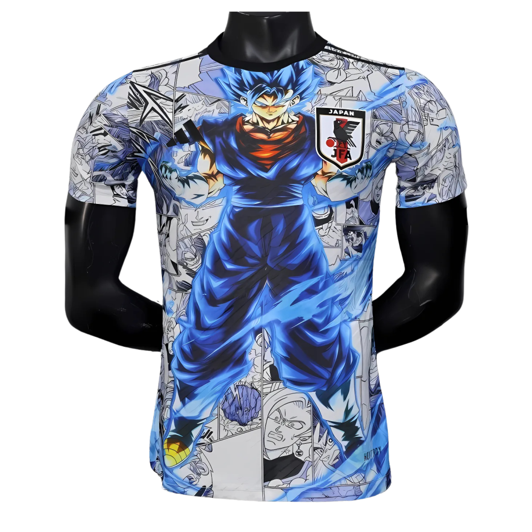 Camiseta Japón 2025 Dragon Ball Z White & Blue Edition