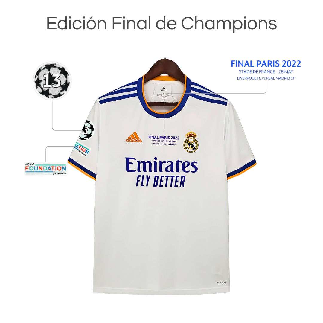 Camiseta Retro Real Madrid 21/22 Local
