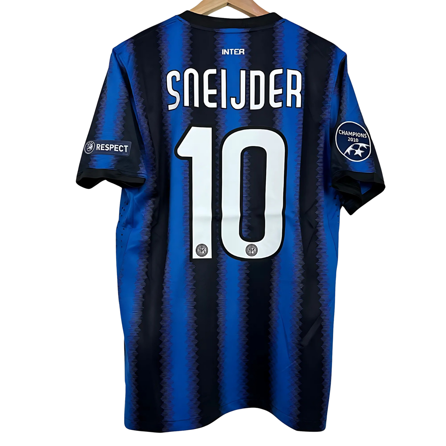 Camiseta Retro Inter Milán 10/11 Local + Parches del Triplete