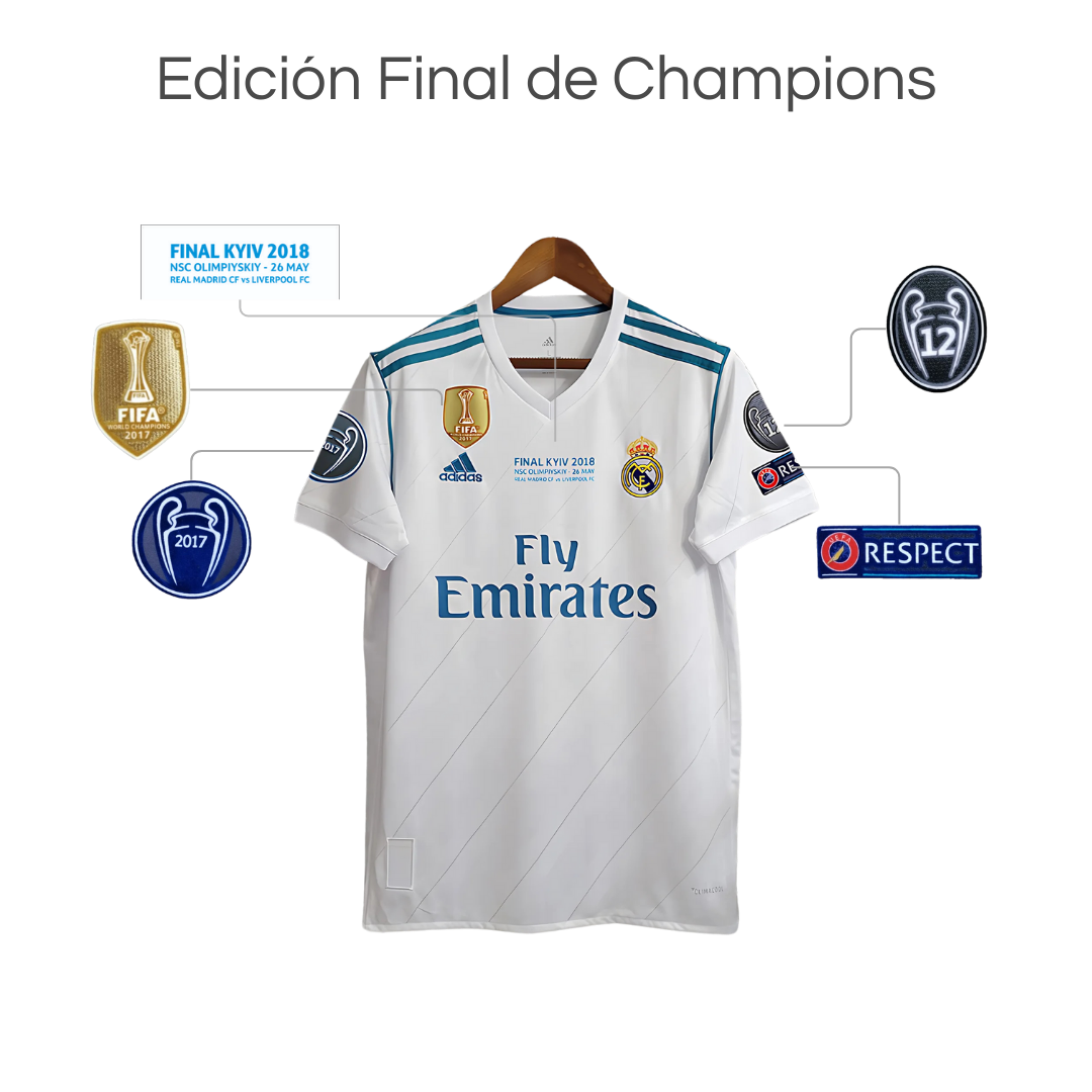 Camiseta Retro Real Madrid 17/18 Local