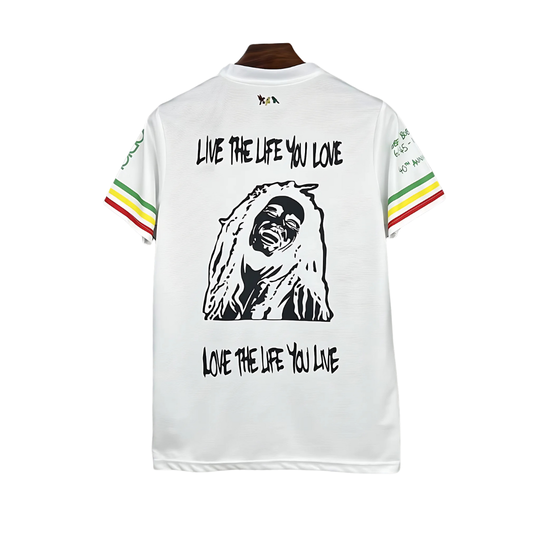 Camiseta Ajax 25/26 Edición Especial Bob Marley Blanca