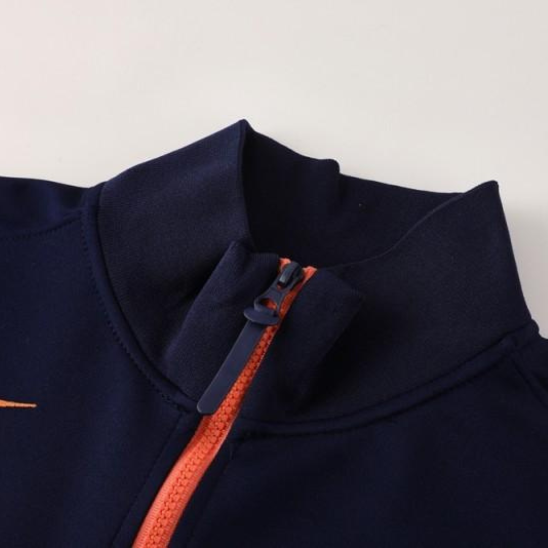 Kit Chaqueta Full Zipper Azul Marino - FC Barcelona 25/26