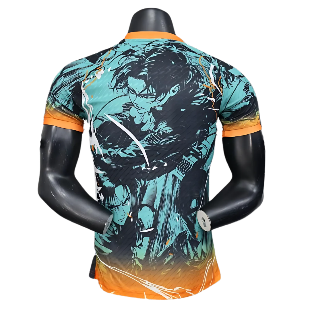 Camiseta Japón 2025 Aqua Green Warrior Edition
