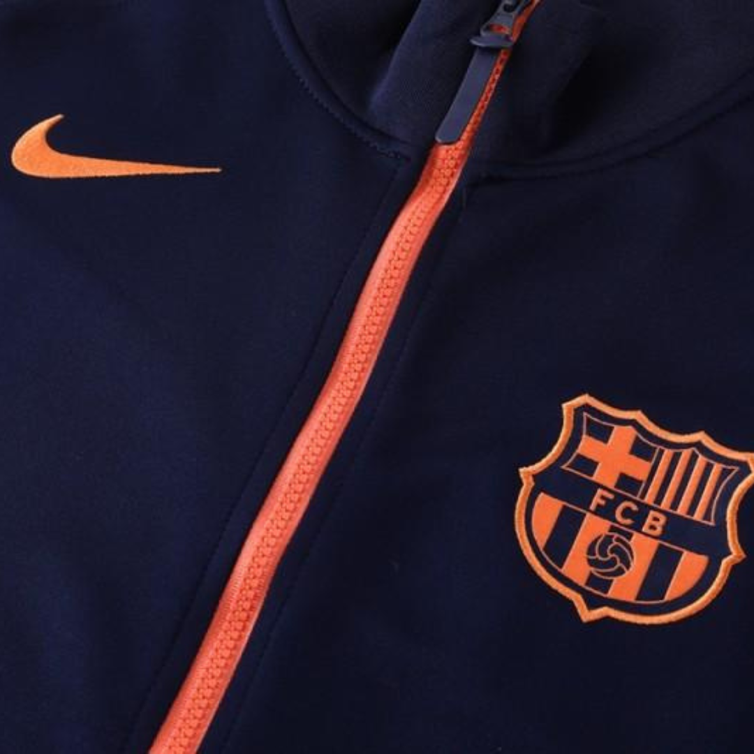 Kit Chaqueta Full Zipper Azul Marino - FC Barcelona 25/26