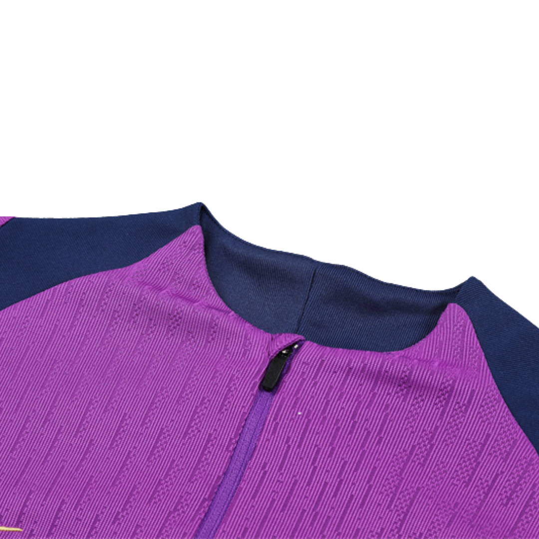 Kit Chaqueta Medio Zipper Purpura - FC Barcelona 25/26