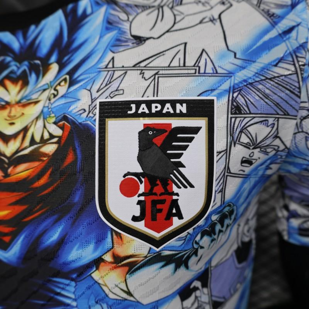Camiseta Japón 2025 Dragon Ball Z White & Blue Edition