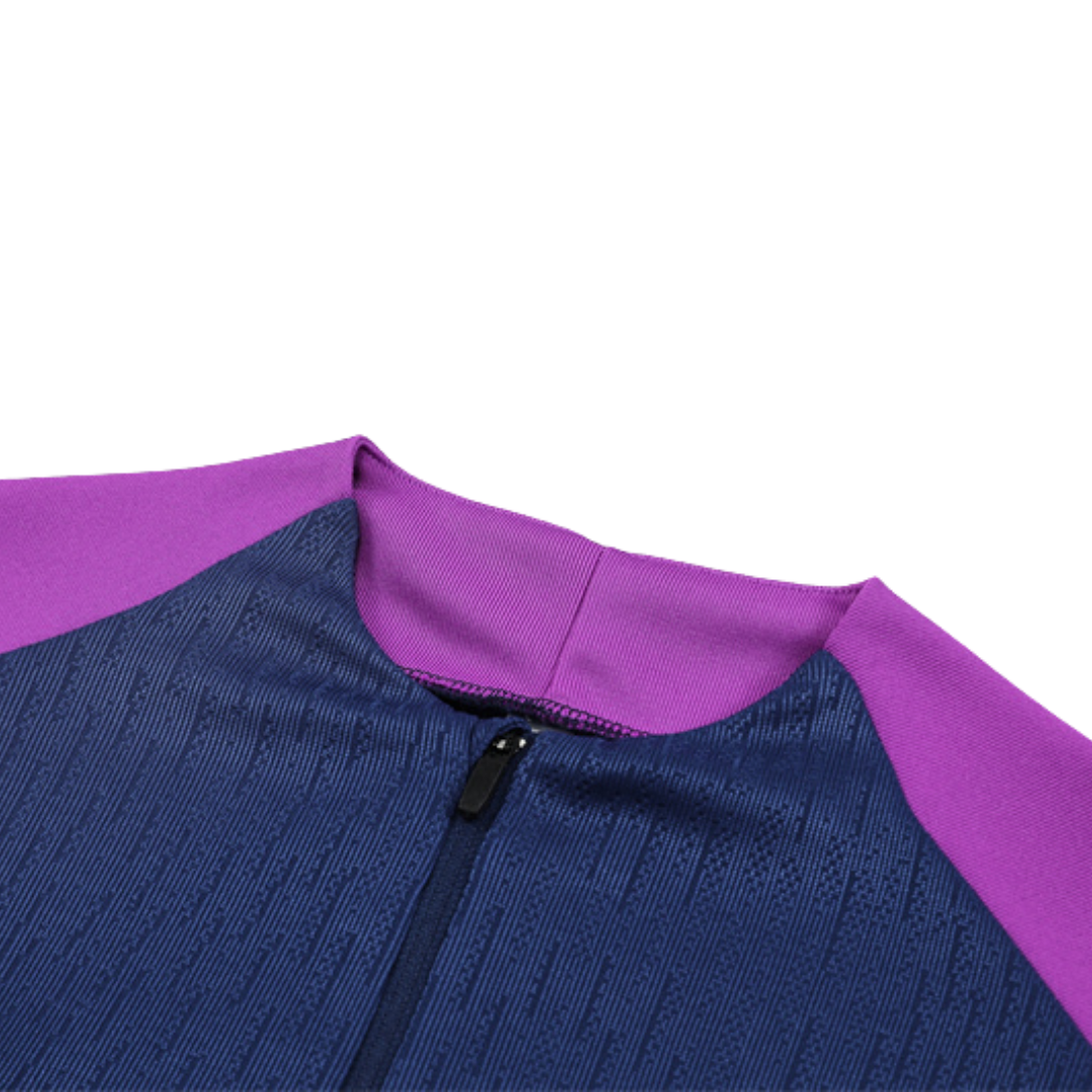Kit Chaqueta Medio Zipper Azul Marino - FC Barcelona 25/26