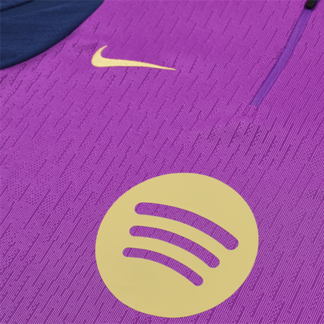 Kit Chaqueta Medio Zipper Purpura - FC Barcelona 25/26