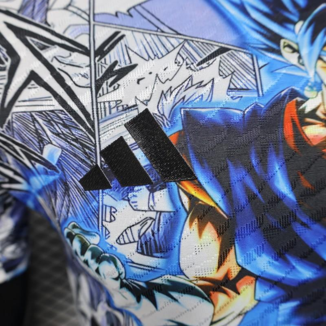 Camiseta Japón 2025 Dragon Ball Z White & Blue Edition
