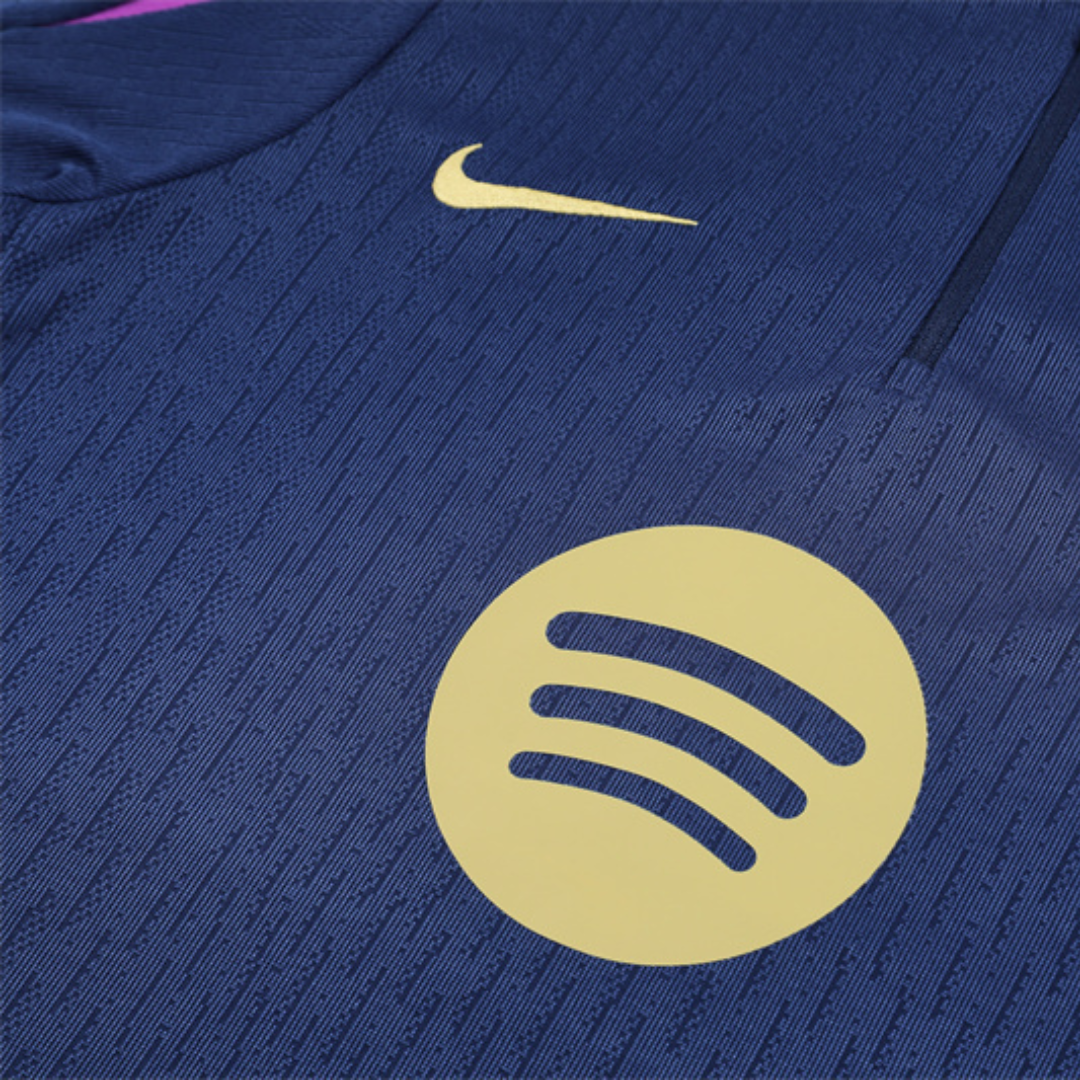 Kit Chaqueta Medio Zipper Azul Marino - FC Barcelona 25/26
