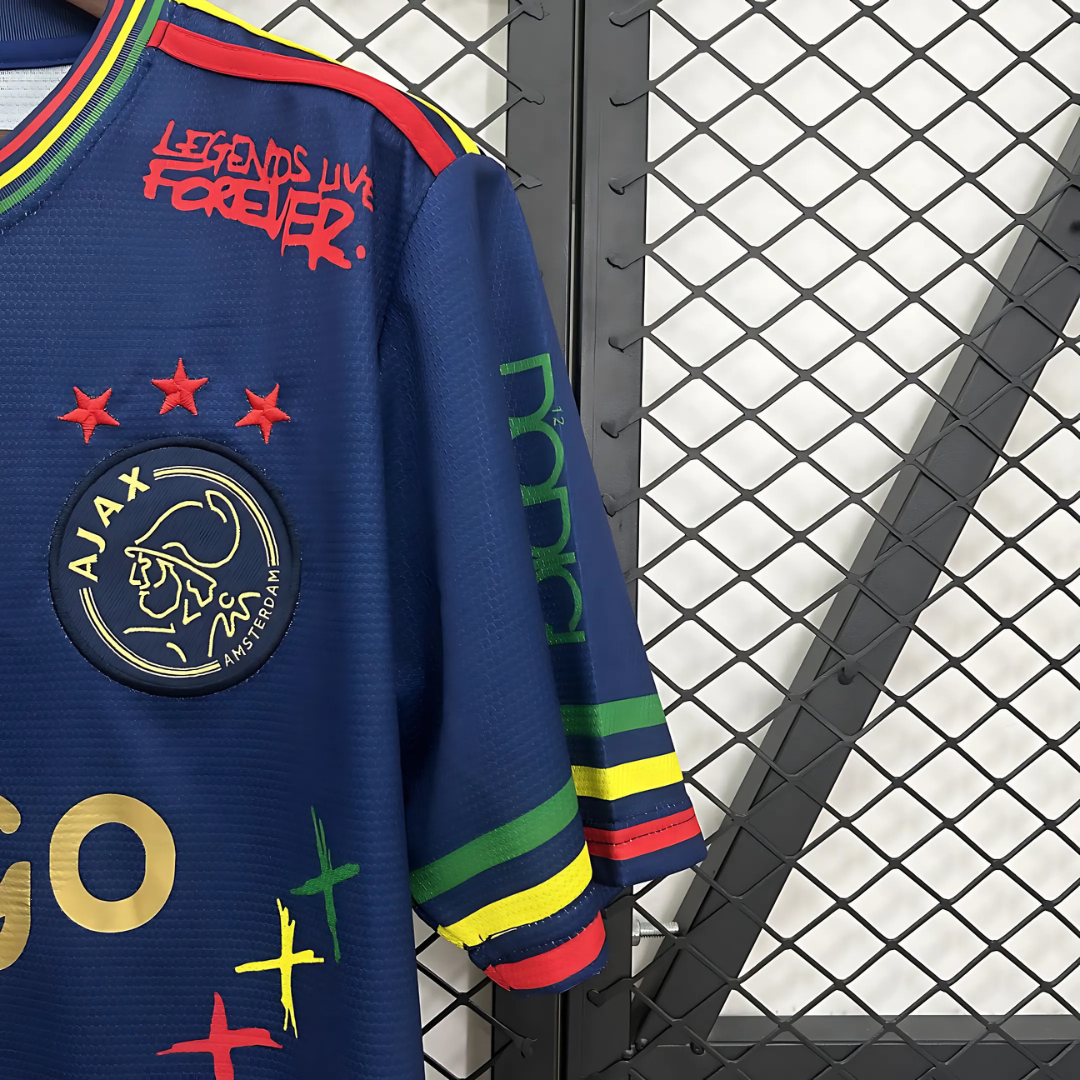Camiseta Ajax 22/23 Edición Especial Bob Marley Azul