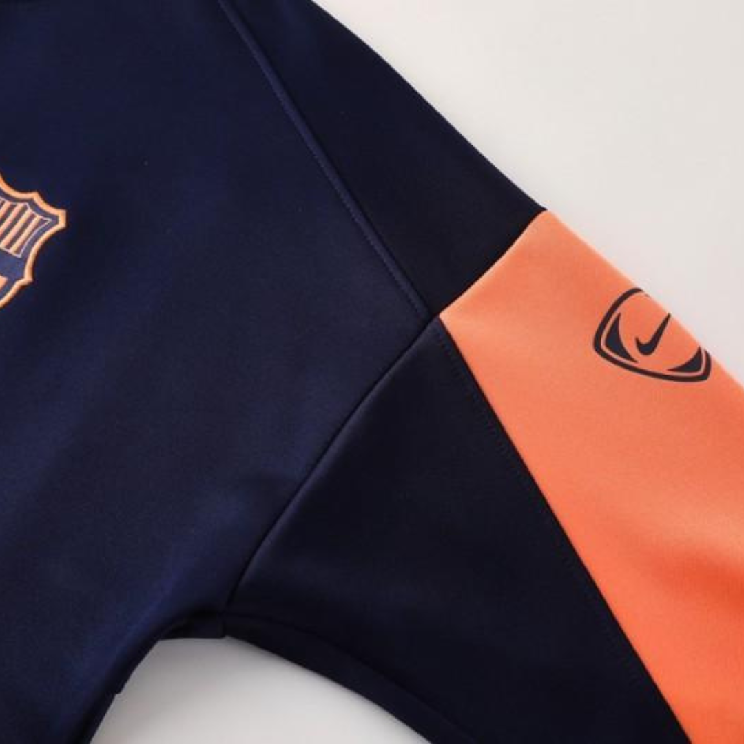 Kit Chaqueta Full Zipper Azul Marino - FC Barcelona 25/26