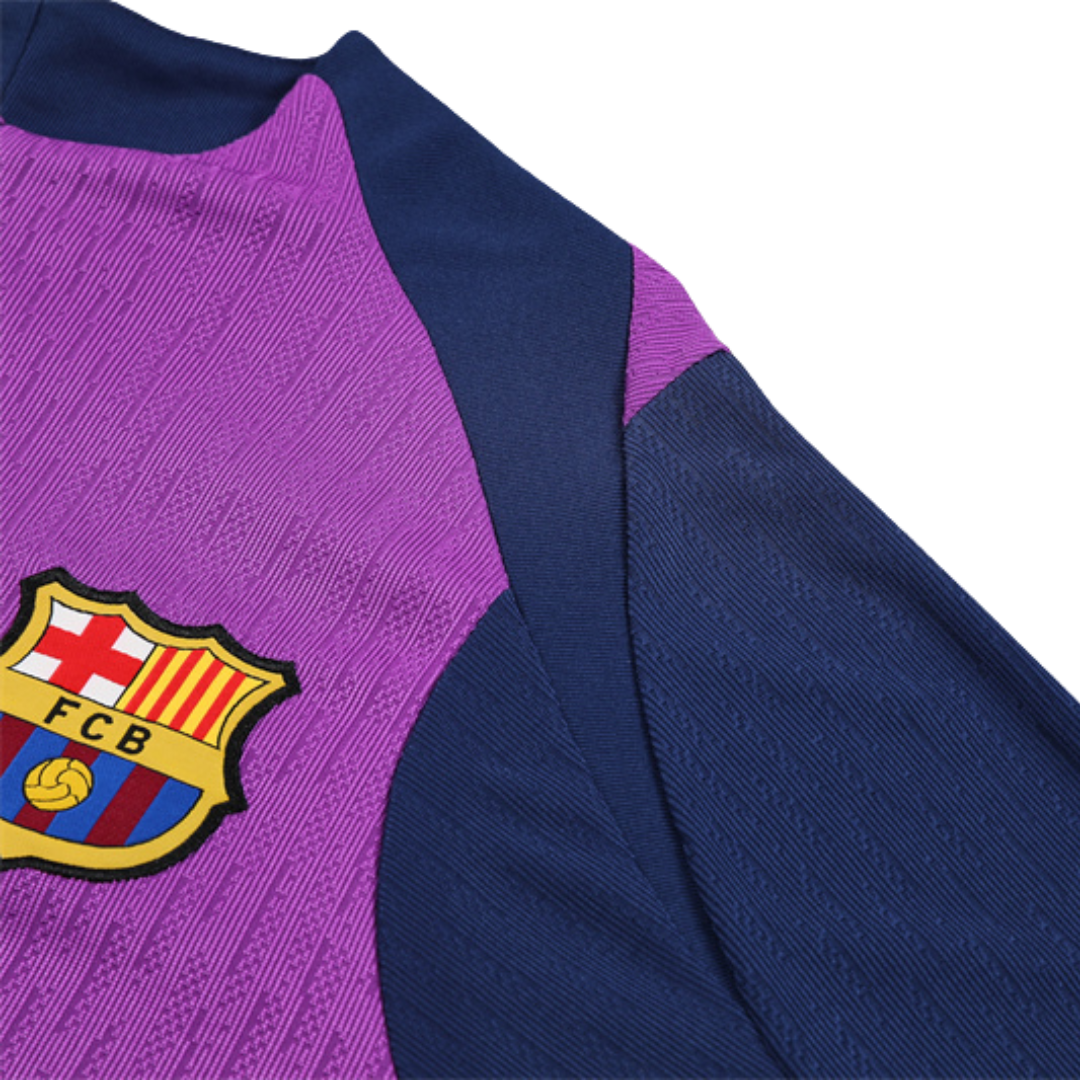 Kit Chaqueta Medio Zipper Purpura - FC Barcelona 25/26