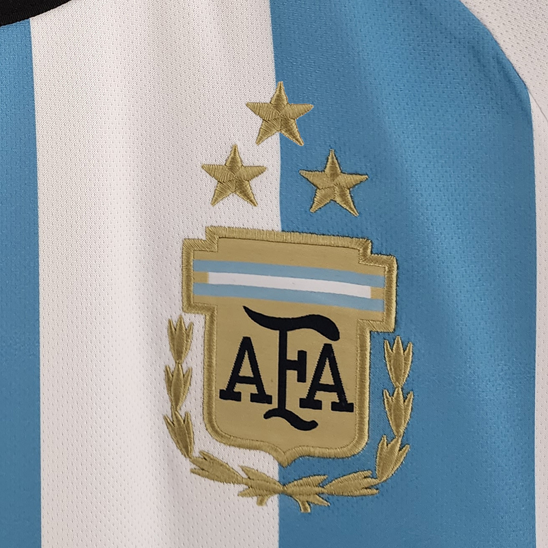 Camiseta Retro Argentina Edición Campeón del Mundo 2022