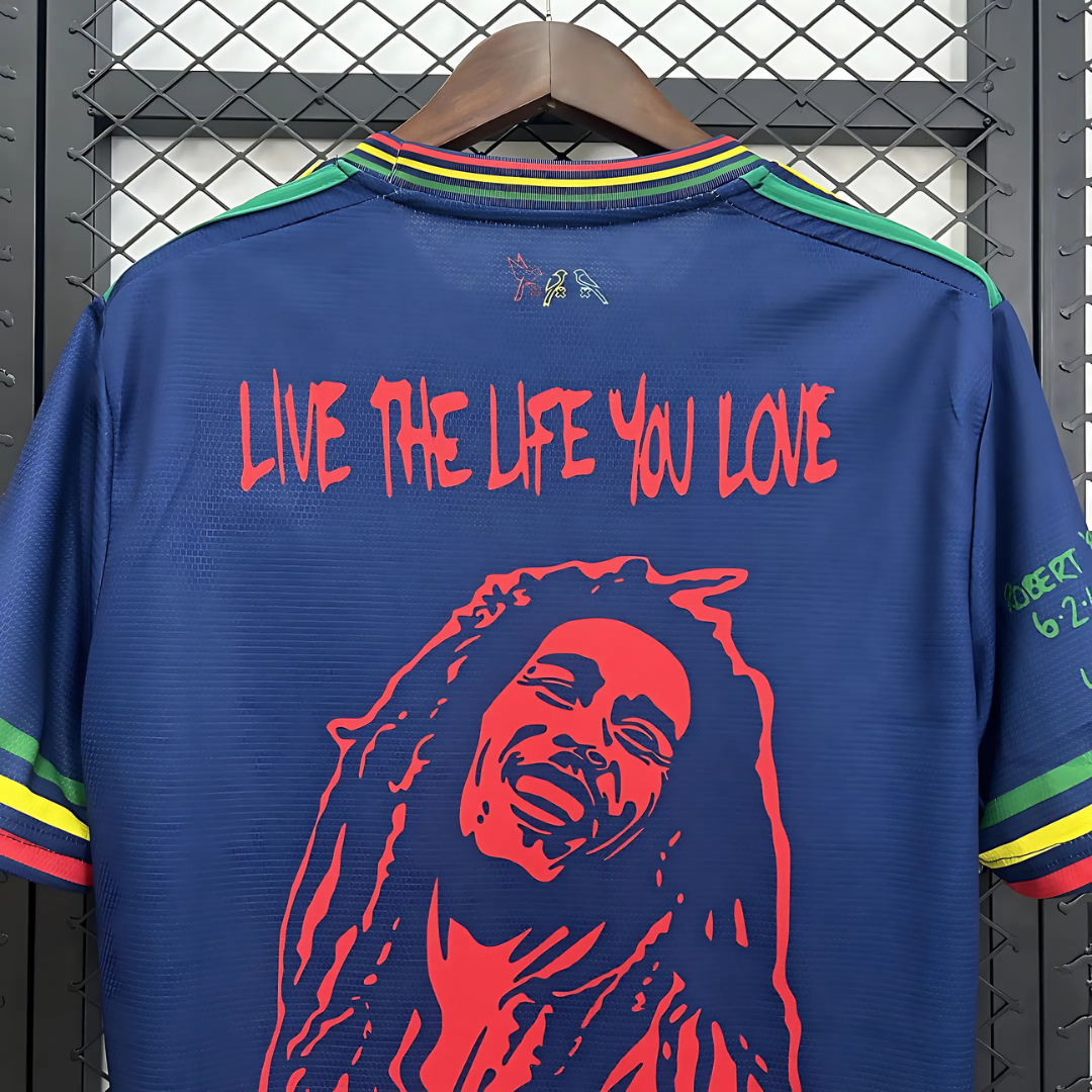 Camiseta Ajax 22/23 Edición Especial Bob Marley Azul