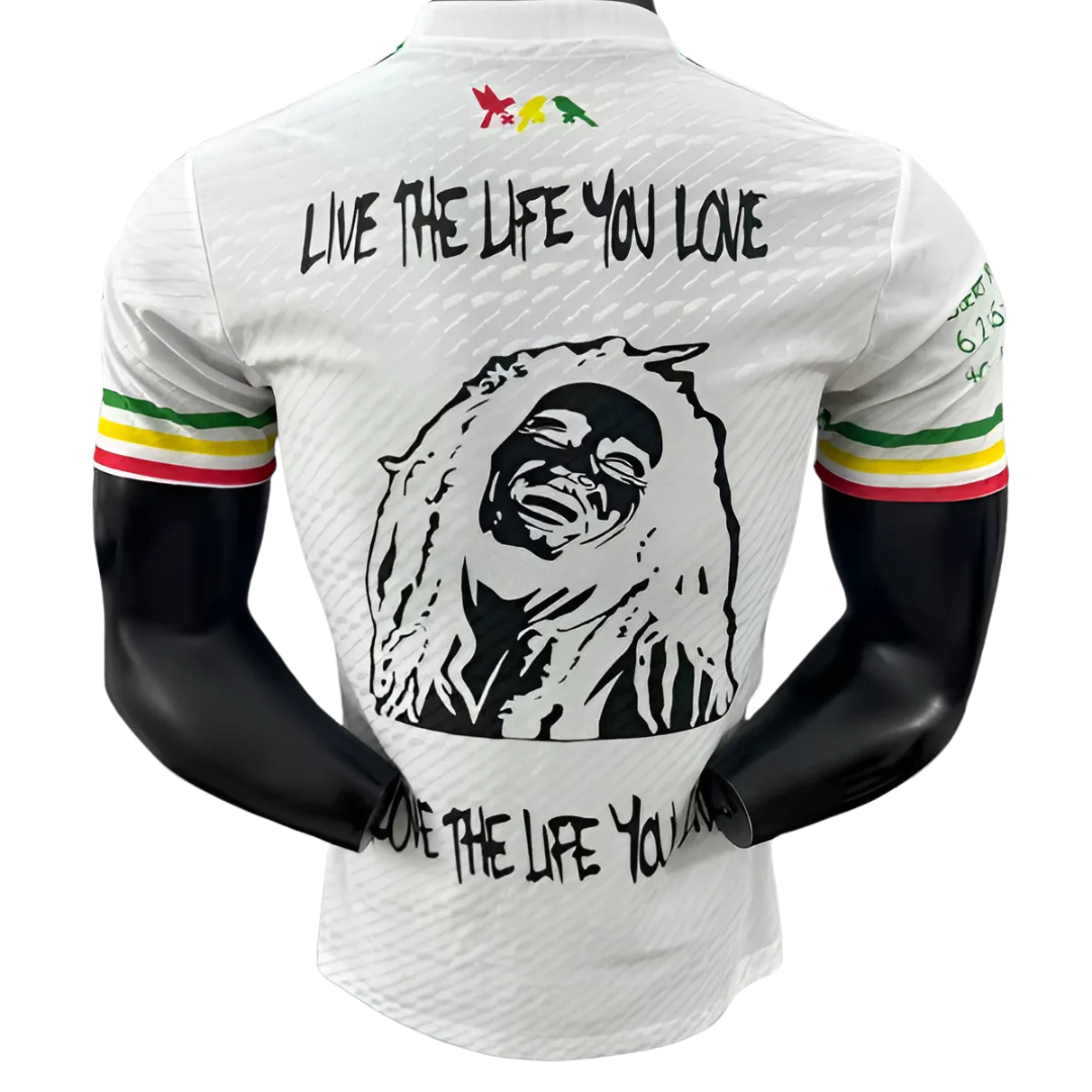 Camiseta Ajax 25/26 Edición Especial Bob Marley Blanca