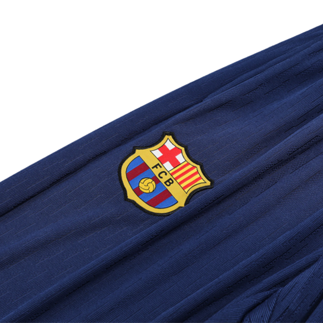 Kit Chaqueta Medio Zipper Azul Marino - FC Barcelona 25/26