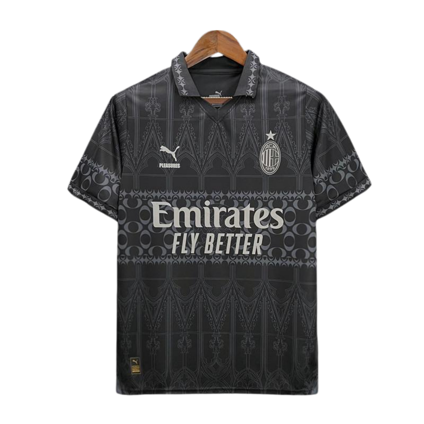 Camiseta AC Milán x Pleasure Negra 23/24