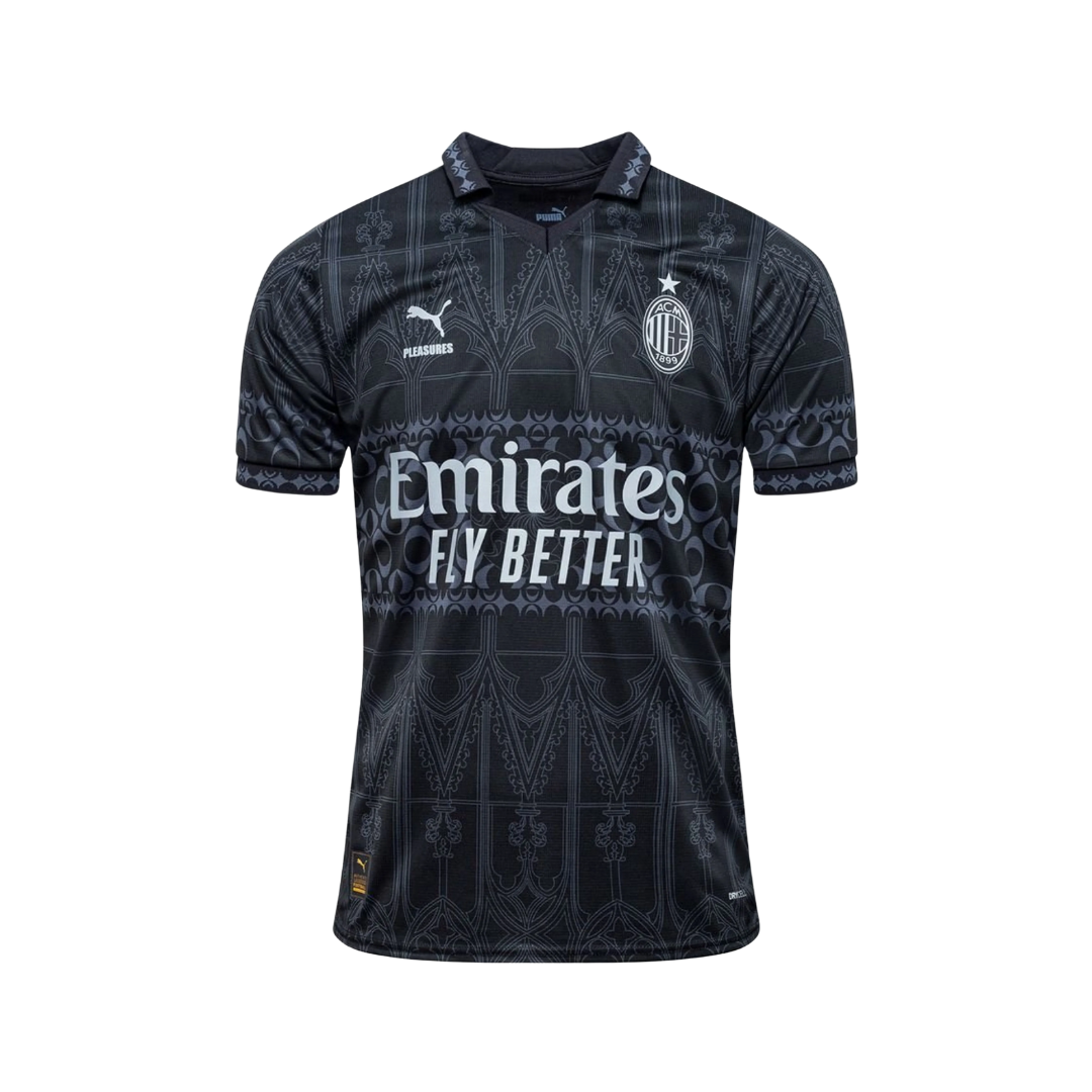 Camiseta AC Milán x Pleasure Negra 23/24