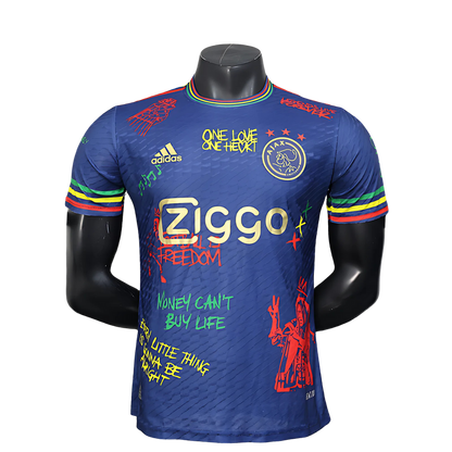 Camiseta Ajax 22/23 Edición Especial Bob Marley Azul