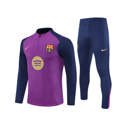 Kit Chaqueta Medio Zipper Purpura - FC Barcelona 25/26