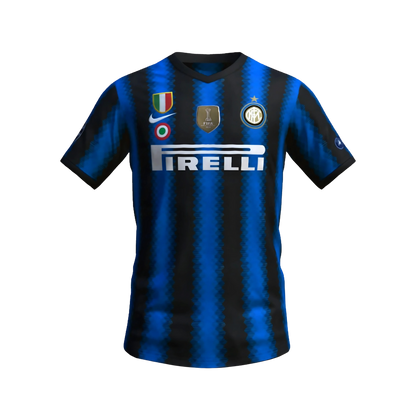 Camiseta Retro Inter Milán 10/11 Local + Parches del Triplete