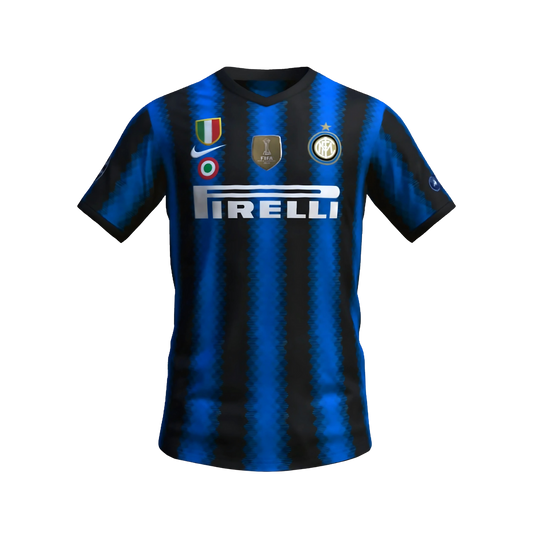 Camiseta Retro Inter Milán 10/11 Local + Parches del Triplete