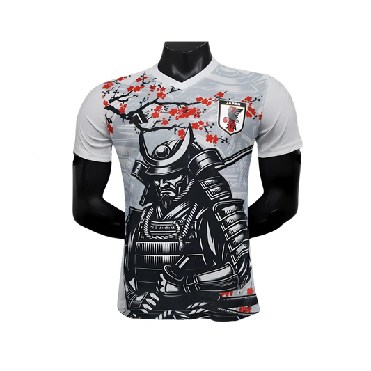 Camiseta Japón 2025 White Samurai & Cherry Blosom Edition