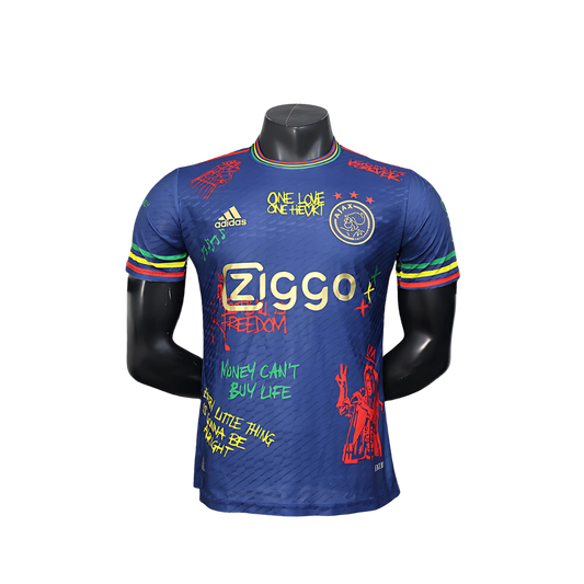 Camiseta Ajax 22/23 Edición Especial Bob Marley Azul
