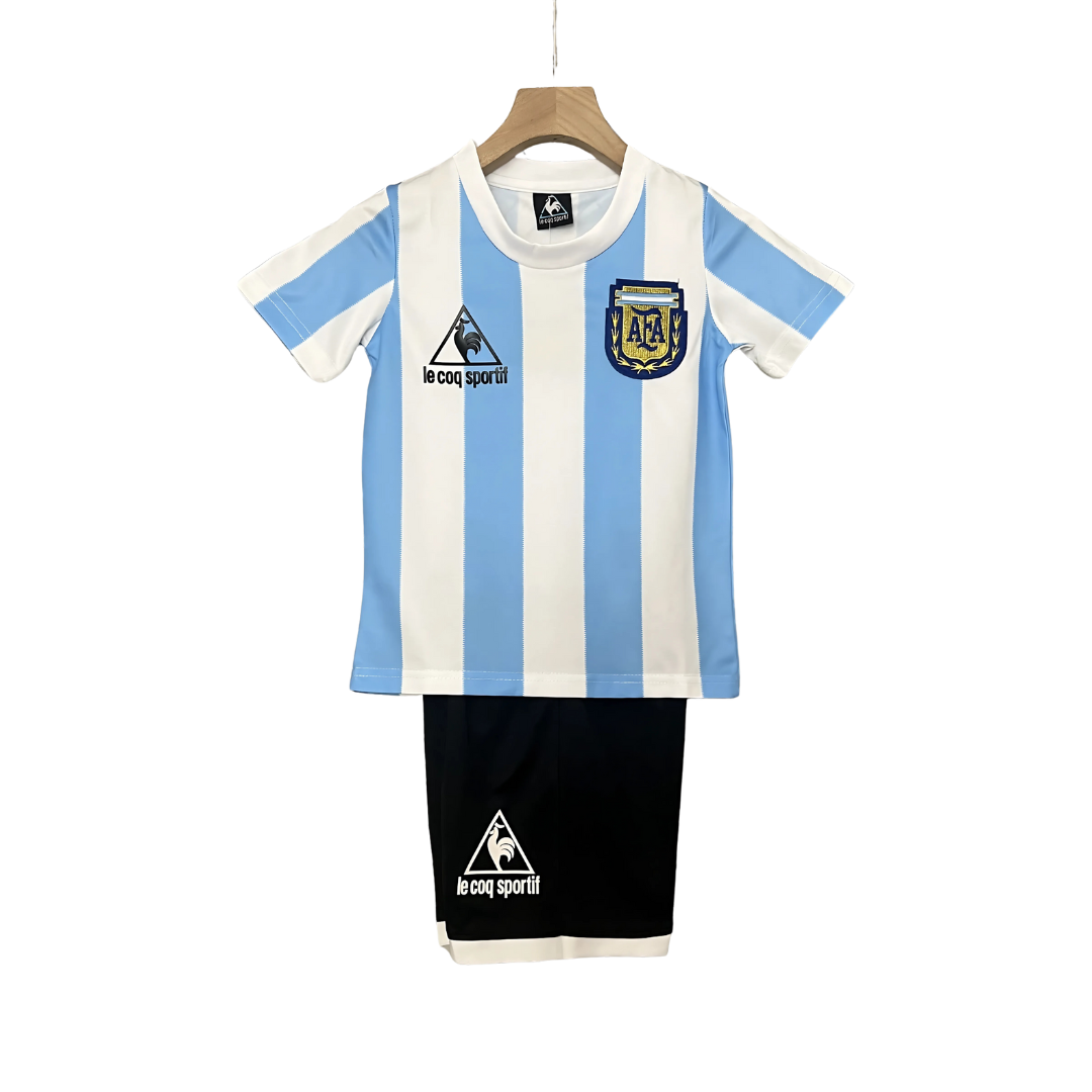 Kit Niños Retro Argentina 1986 Local