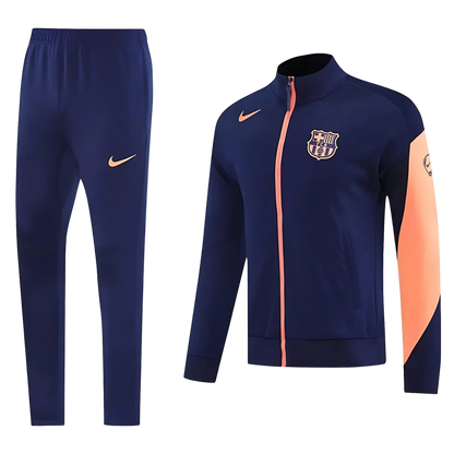 Kit Chaqueta Full Zipper Azul Marino - FC Barcelona 25/26