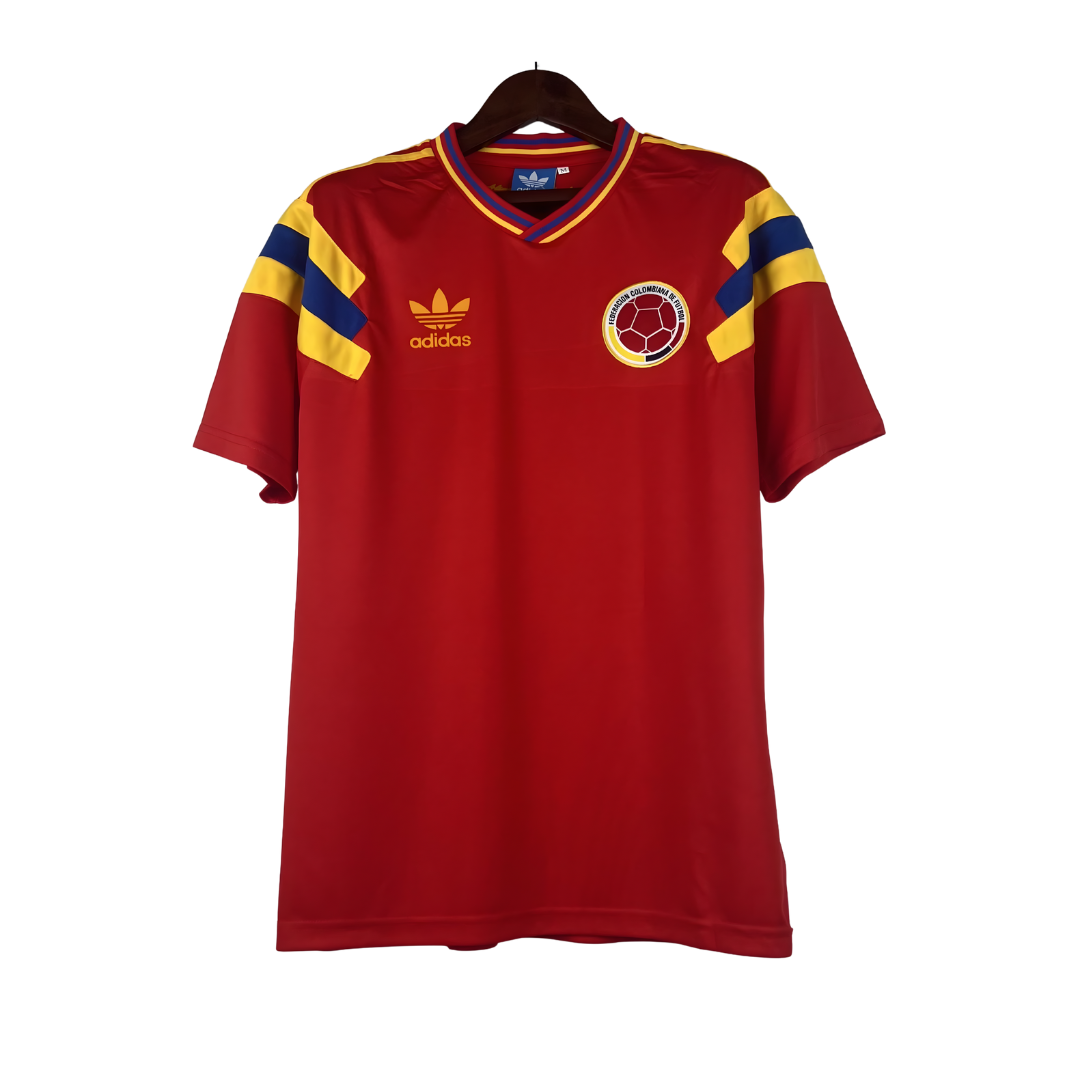 Camiseta Retro Colombia 1990 Visita