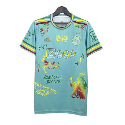 Camiseta Ajax 25/26 Edición Especial Bob Marley Celeste