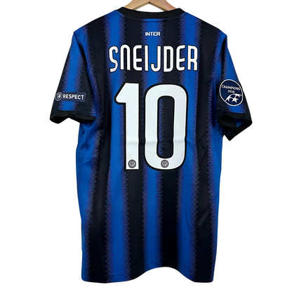 Camiseta Retro Inter Milán 10/11 Local + Parches del Triplete