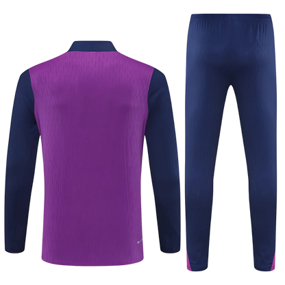 Kit Chaqueta Medio Zipper Purpura - FC Barcelona 25/26