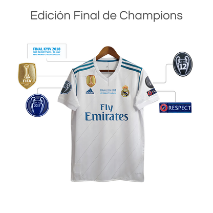 Camiseta Retro Real Madrid 17/18 Local