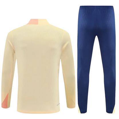 Kit Chaqueta Medio Zipper Crema - FC Barcelona 25/26