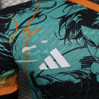 Camiseta Japón 2025 Aqua Green Warrior Edition