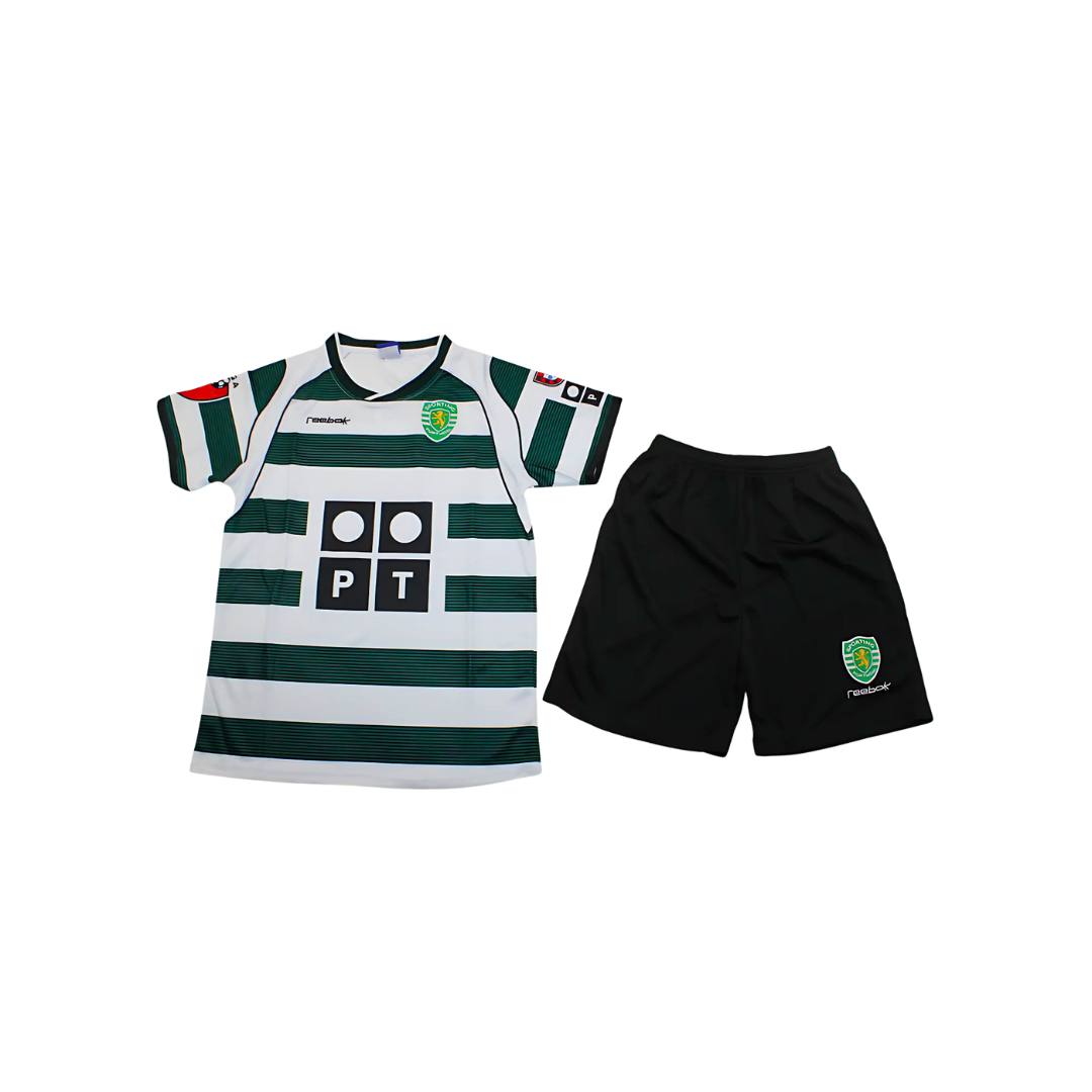 Kit Niños Retro Sporting CP 02/03 Local