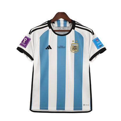 Camiseta Retro Argentina Edición Final del Mundial 2022