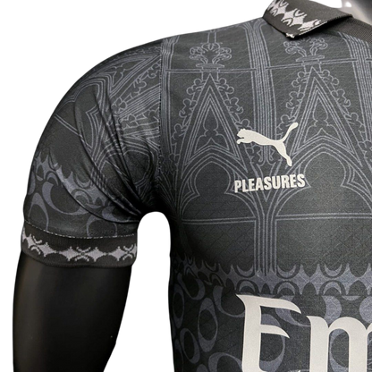 Camiseta AC Milán x Pleasure Negra 23/24