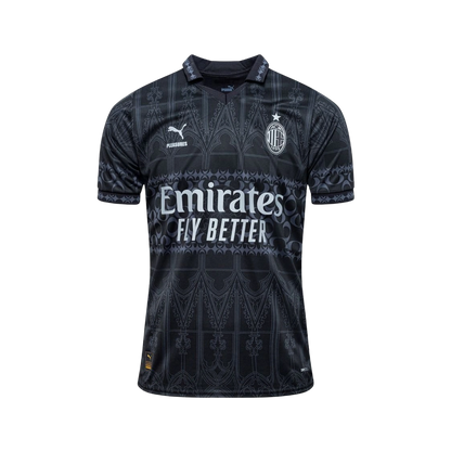 Camiseta AC Milán x Pleasure Negra 23/24